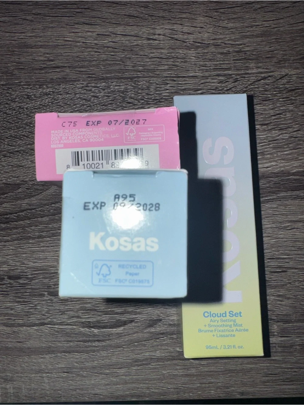 Kosas new boxes